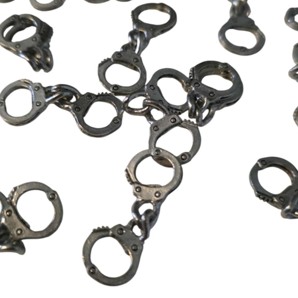 NWOT Pewter Handcuff Charms (Set of 20)